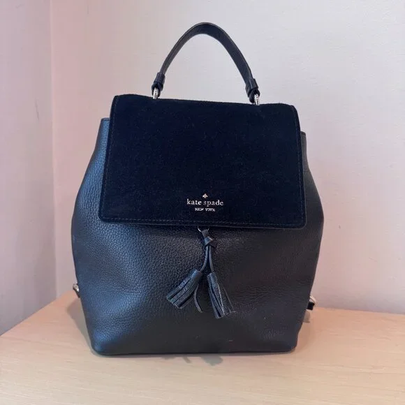 kate spade | Bags | Kate Spade Hayes Suede Medium Flap 